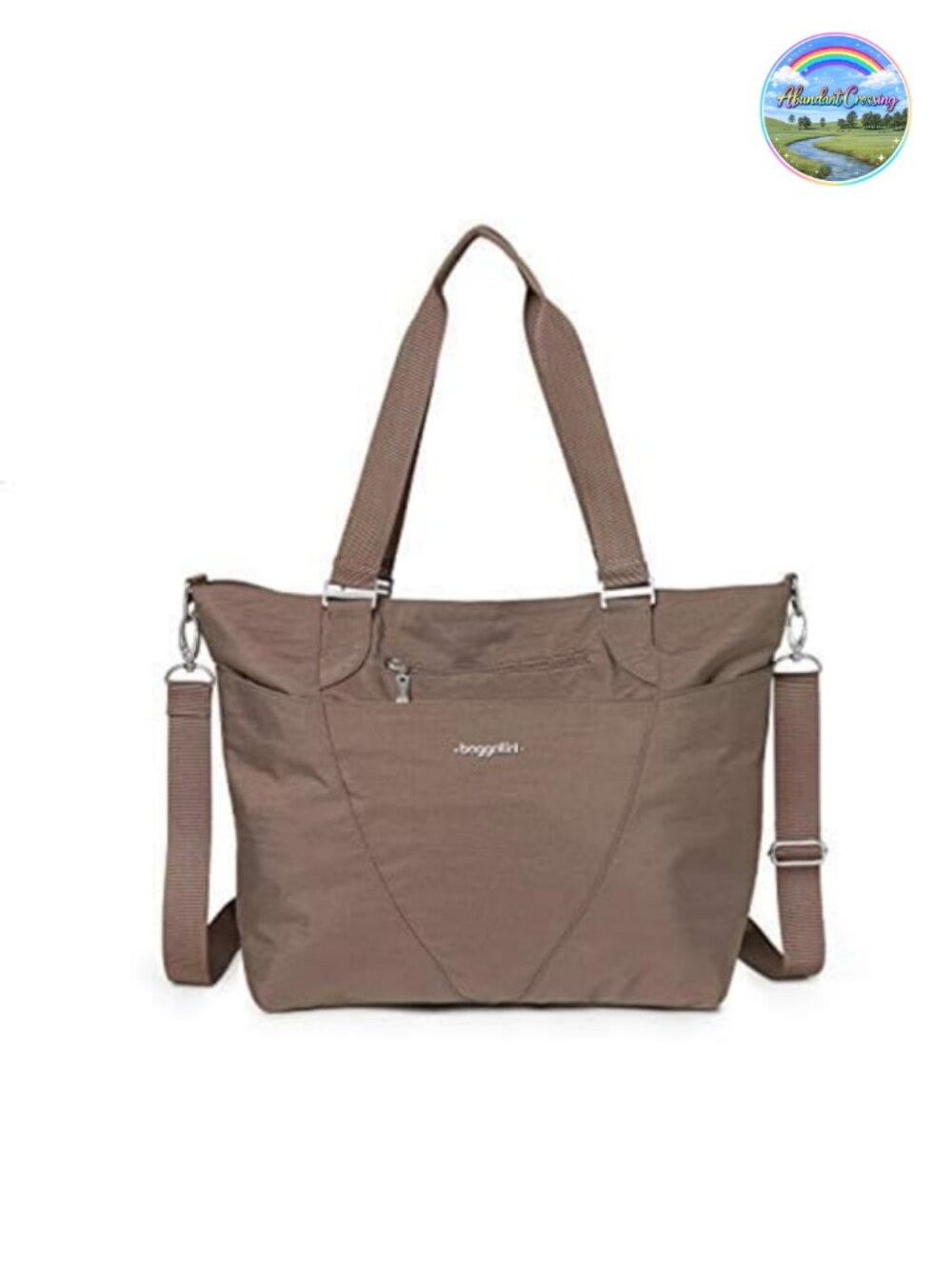 Lightweight Water Resistant Laptop Tote Carry On Bag with Luggage Sleeve